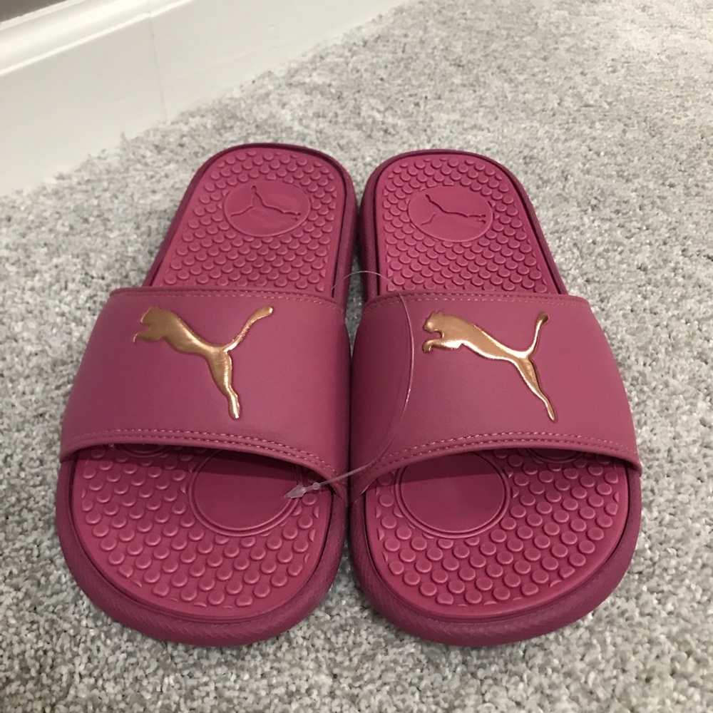 Puma Cool Cat Slides Pink Rose Gold 6